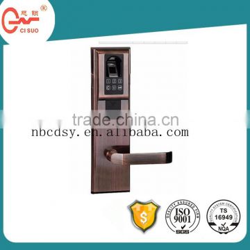 2015 wooden classtic biometric fingerprint scanner password door lock