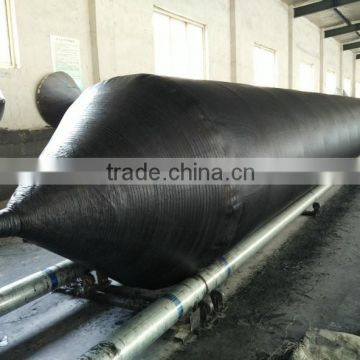 Floating air bags for ship launching