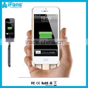 Rechargeable Power Bank Case 2200mAh For iPhone 5 5S With Original 8 Pin