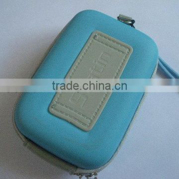 (GC-CA-19) blue pu leather hot selling digital waterproof camera case and eva camera case