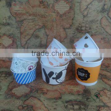 Disposable cheap ice cream paper cup, passed SGS,FDA