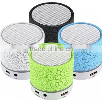 2016 New LED MINI Bluetooth Speaker A9 TF USB FM Wireless Portable Music Sound Box Subwoofer Loudspeakers For phone PC with Mic