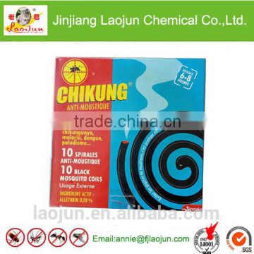 LAOJUN OEM high quality no smoke mosquito coil for Germany market