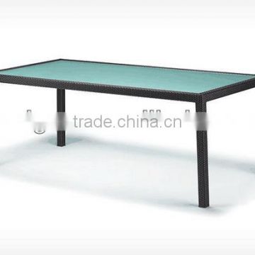 2017 Trade Assurance most popular simple design outdoor pvc rattan garden table furniture