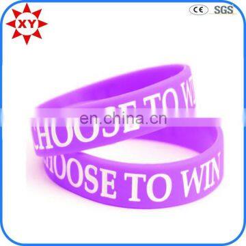 2015 xieyuan one color filled silicone round wristbands