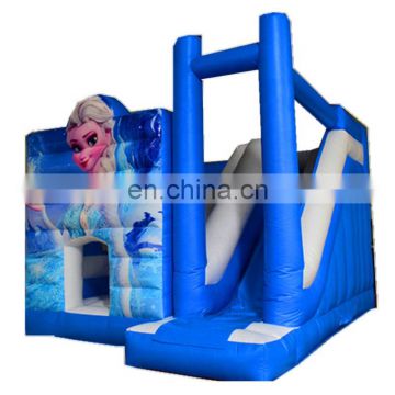 Kids Fashion Frozen Inflatable princess castle, Outdoor PVC jumping house with slide combo