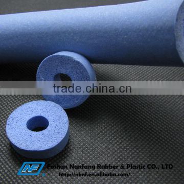 Solid soft foam rubber tube for machine