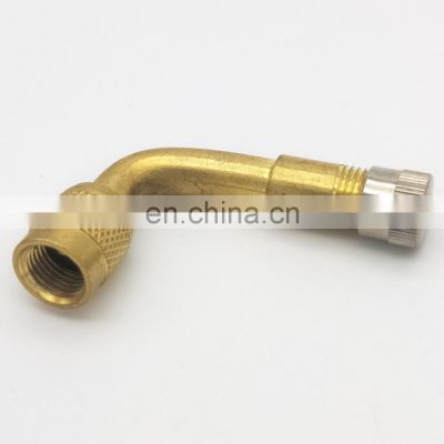 brass tire valve charge  copper/brass  material inflating adapter bent valve extension