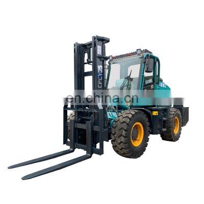 5 ton 4ton diesel small 4wd rough terrain forklift for sale