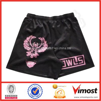 Sublimated Shorts of Black Color with High Quality