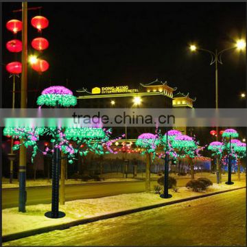 artificial outdoor led tree/led tree light
