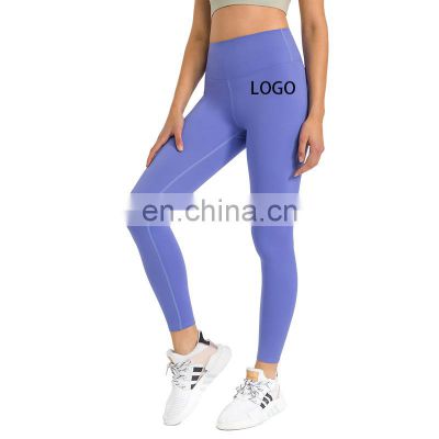 New Design High Waist Yoga Leggings Super Comfortable Nude Feeling Active Wear Yoga Tights Women Gym Sports Fitness Clothes