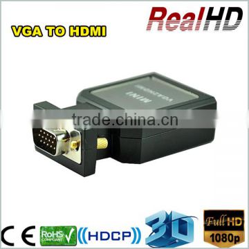 2016 Wonderful Sales Mini VGA HDMI Converter VGA to HDMI Converter With 1080p From China