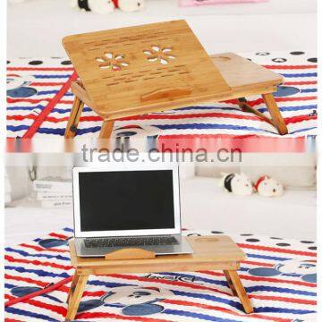 wooden portable folding laptop table