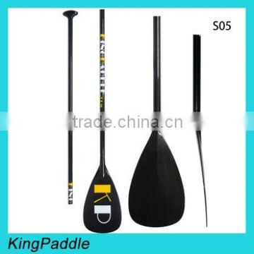 adjustable 3 parts paddle kevlar carbon sup paddle