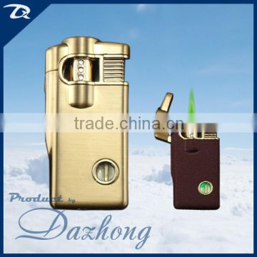 REFILLABLE WINDPROOF METAL LIGHTER ( WITH GREEN LIGHT )