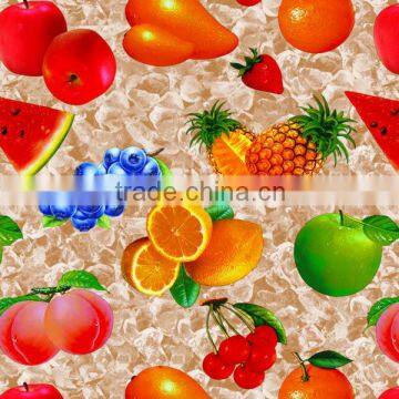 New designed friendly pvc printed tablecloth with fruit