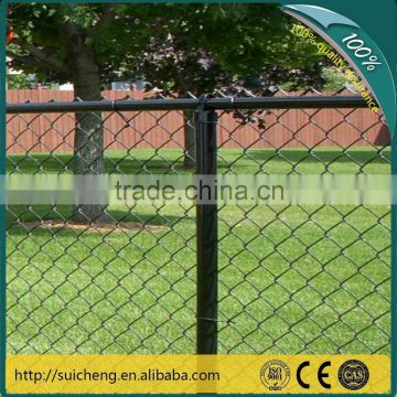 Galvanized Chain Wire Fencing/ PVC Coated Chain Link Wire Fencing/Chain Link Mesh(Guangzhou Factory)