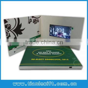 Latest video greeting card designs craft paper wedding invitation card printing video brochure