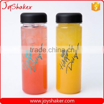 JoyShaker - 500ML Transparent Color My Bottle Logo Sport Plastic Fruit Juice Water Bottle