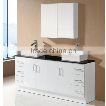 Family use Lacquer High Gloss pine kitchen and bathroom cabinets,ready to assemble bathroom cabinets