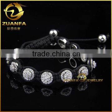 wholesale stainless steel men micro pave silver rosary bracelet