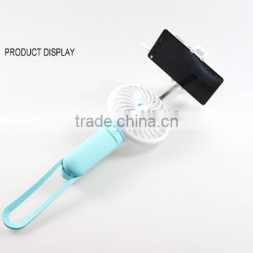 Super Quality Promotional selfie stick with fan and power bank