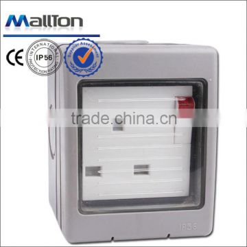 MTE130 IP56 1 Gang 13A Switched Socket With Neon SP