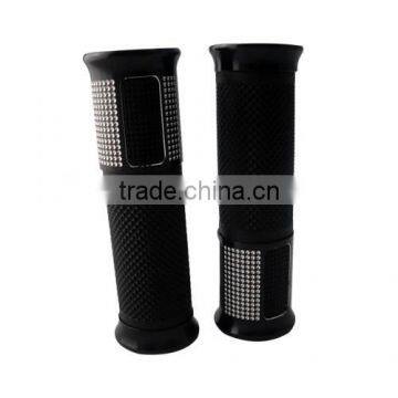 Motorcycle Bike Racing Comfort Gel Hand Grips 7/8" Inch Black Aluminum Bar