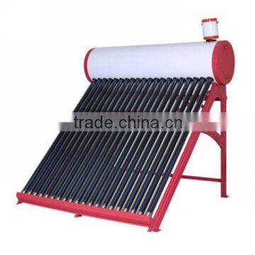 popular solar water heater for home use painted steel frame and outer tank