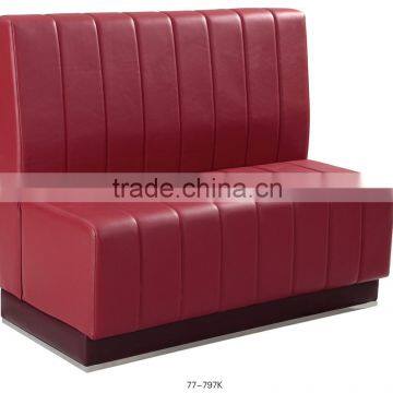 Sanlang restaurant french furniture sofa booth with PU leather