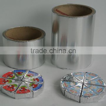 12mic cheese aluminium foil for triangle cheese packing
