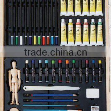 Artist Wooden box paint set