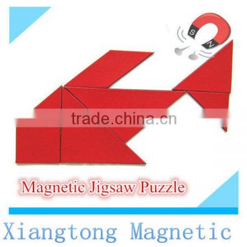 Fish Shape Magnetic Tangram Puzzle for Kids /Magnetic jigsaw Puzzle/Red Color