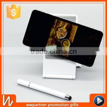 Folding Phone Holder with Stylus Pen,Folding Phone Stand with a Stylus
