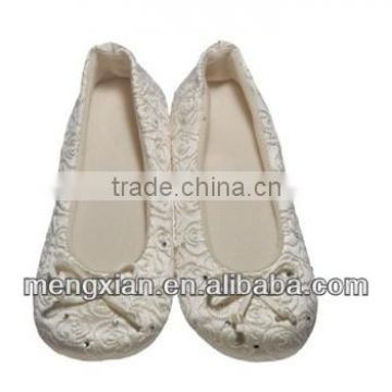 2014nude soft China OEM ladies sweet nude ballerina shoes                        
                                                Quality Choice