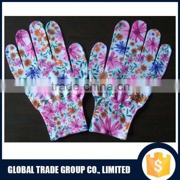 Priting Thin Women Gloves 8.5" & Polyester Fabric & Nylon 551564-1