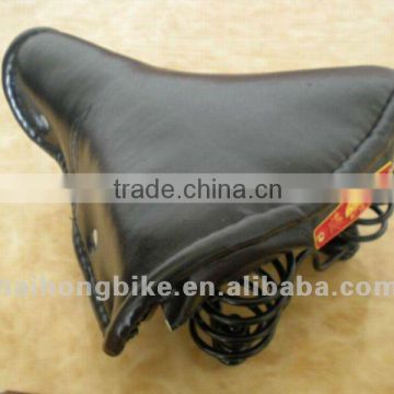 Durable imitation eather/leather bicycle saddle for 28" bicycle