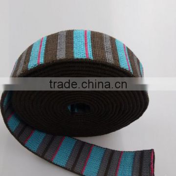 High Tenacity jacquard ribbon polyester tubular webbing