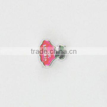 Hot pink petunia locket charms, fashion jewelry factory