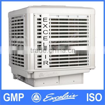 Evaporative air cooler for factory air cooling system