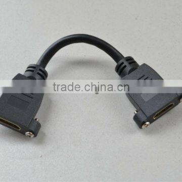 New HDMI 1.4Version HDMI female to Female Extension cable Panel Mount Cable 30cm support 3D 1080P