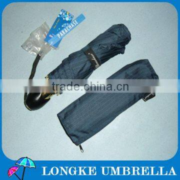 22"*8K dark blue color High quality auto open&closed 3 folding umbrella