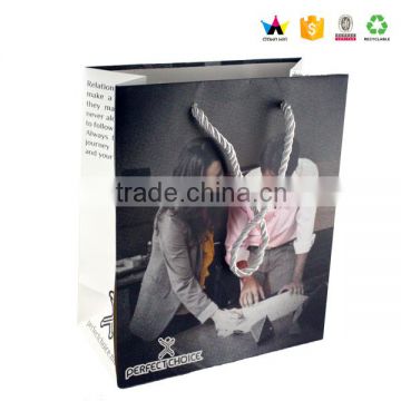 China supplier custom white paper bag packaging