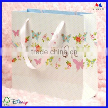 printing factory supply white kraft paper packaging bags for garment