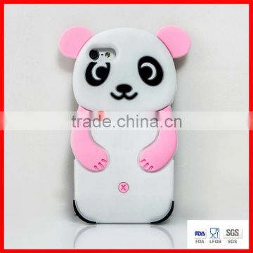 panda shape silicone phone cases