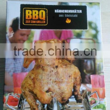 new design stainless steel beer can chicken roaster