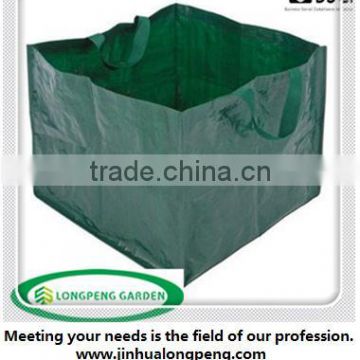 PE Foldable Reusable Garden Bag/Bin With Handles