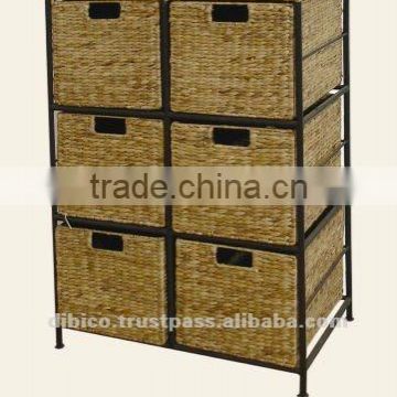 Sea-grass Cabinets/ Vertical 6 Drawer Cabinet