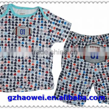 2016 Fashion child clothing set wholesale childrens summer clothes set
